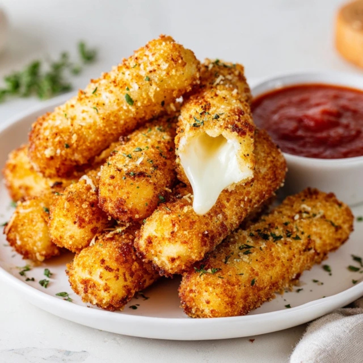 Easy Restaurant-Style Mozzarella Sticks: Crispy & Cheesy